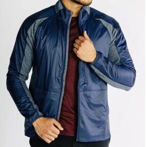 Rhone Tech Terry Full Zip Water Repellent Jacket Tasman Blue